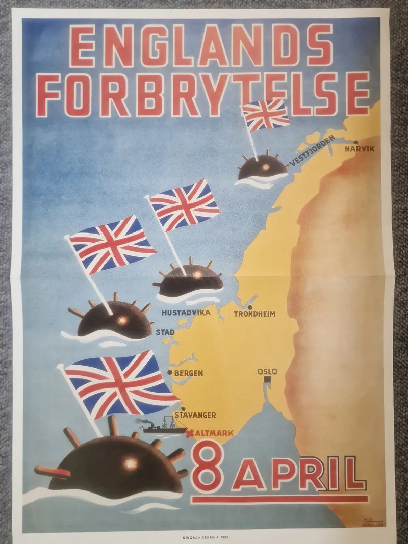 WW2 plakat - genoptryk