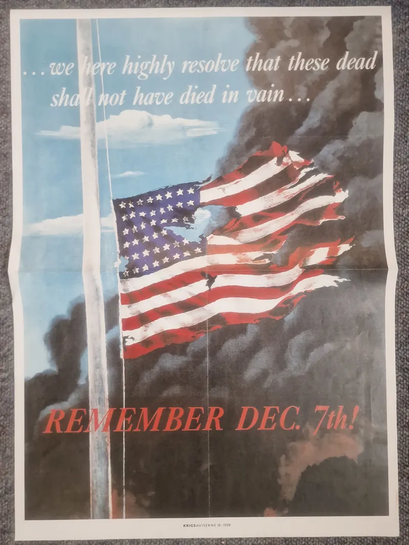 WW2 plakat - genoptryk