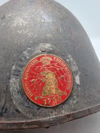 Original dansk ww2 sabotage vagts hjelm fra Hærens Krudtværk - ekstremt sjælden