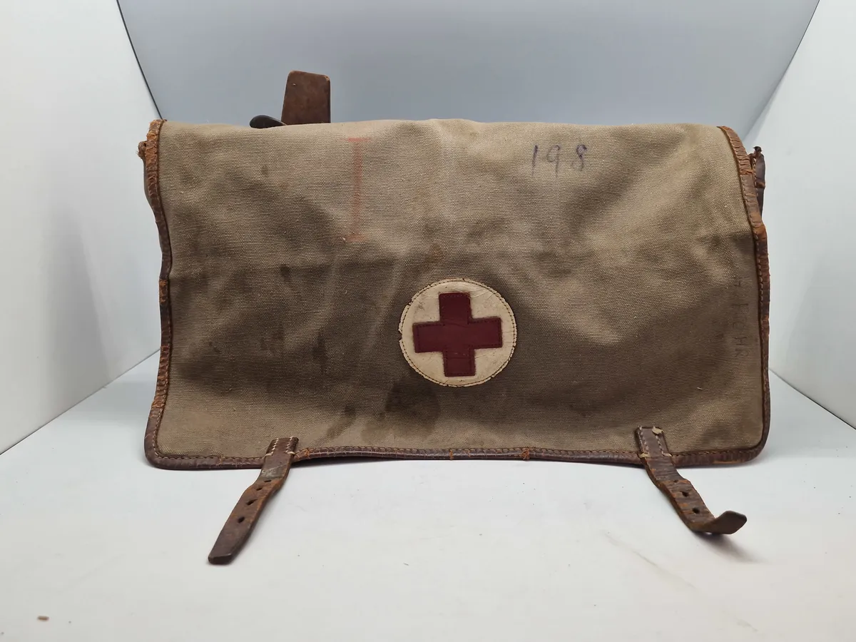 Original svensk webbing førstehjælpstaske - Brigaden