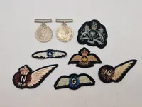 Samling originale ww2 vinger og ordner