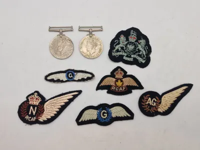 Samling originale ww2 vinger og ordner