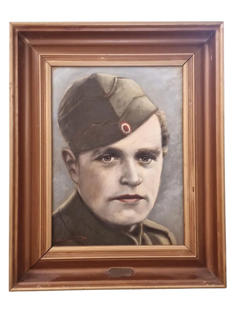 Christian Faber (1889 - 1972)  Originalt M/23 maleri  42X52 cm