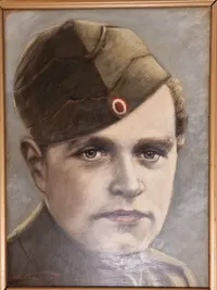 Christian Faber (1889 - 1972)  Originalt M/23 maleri  42X52 cm