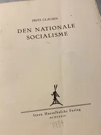 Originalt hæfte - Den Nationale Socialisme