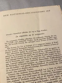 Originalt hæfte - Den Nationale Socialisme