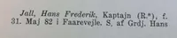 Original uniform fra D.N.S.A.P folketings kandidaten Hans Frederik Jall født 1882