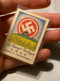 Original DNSAP mærkat - til kamp for sejr!