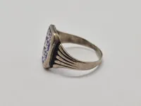 Original dansk national fingerring - sølv