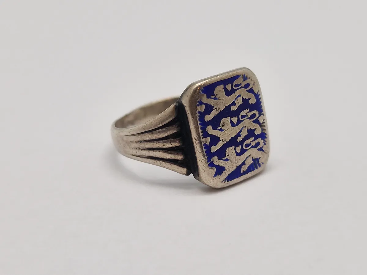 Original dansk national fingerring - sølv