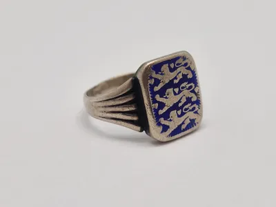 Original dansk national fingerring - sølv