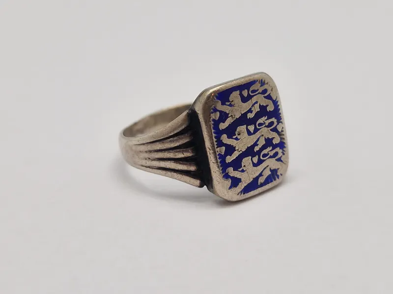 Original dansk national fingerring - sølv