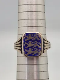 Original dansk national fingerring - sølv