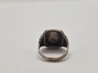 Original dansk national fingerring - sølv fra omkring ww2