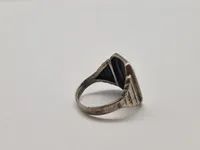 Original dansk national fingerring - sølv fra omkring ww2