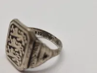 Original dansk national fingerring - sølv fra omkring ww2