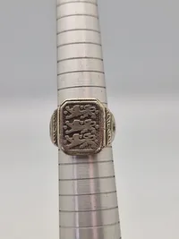 Original dansk national fingerring - sølv fra omkring ww2