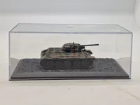 Militært model køretøj med æske