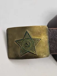 Originalt russisk bælte med spænde