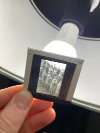 Sjælden original samling tyske lysbilleder til undervisning om det 3 rige