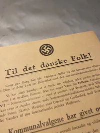 Sjælden original DNSAP hverve flyer i A4 størrelse