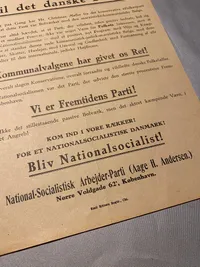 Sjælden original DNSAP hverve flyer i A4 størrelse