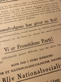 Sjælden original DNSAP hverve flyer i A4 størrelse