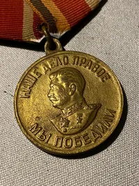 Original russisk medalje for deltagelse i ww2