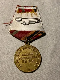 Original russisk medalje for deltagelse i ww2