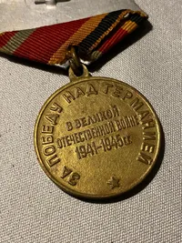 Original russisk medalje for deltagelse i ww2