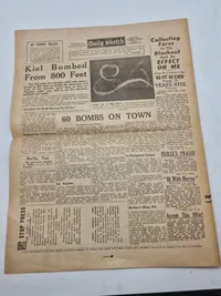 Original Engelsk avis WW2