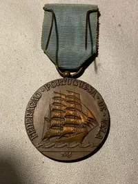 Original portugisisk sejlsports medalje