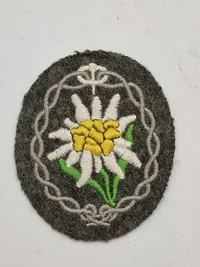 Original Gebirgsjäger Edelweiss Ärmelabzeichen)