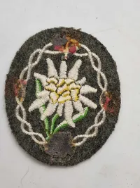 Original Gebirgsjäger Edelweiss Ärmelabzeichen)