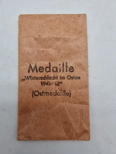 Original Østfront medalje pose