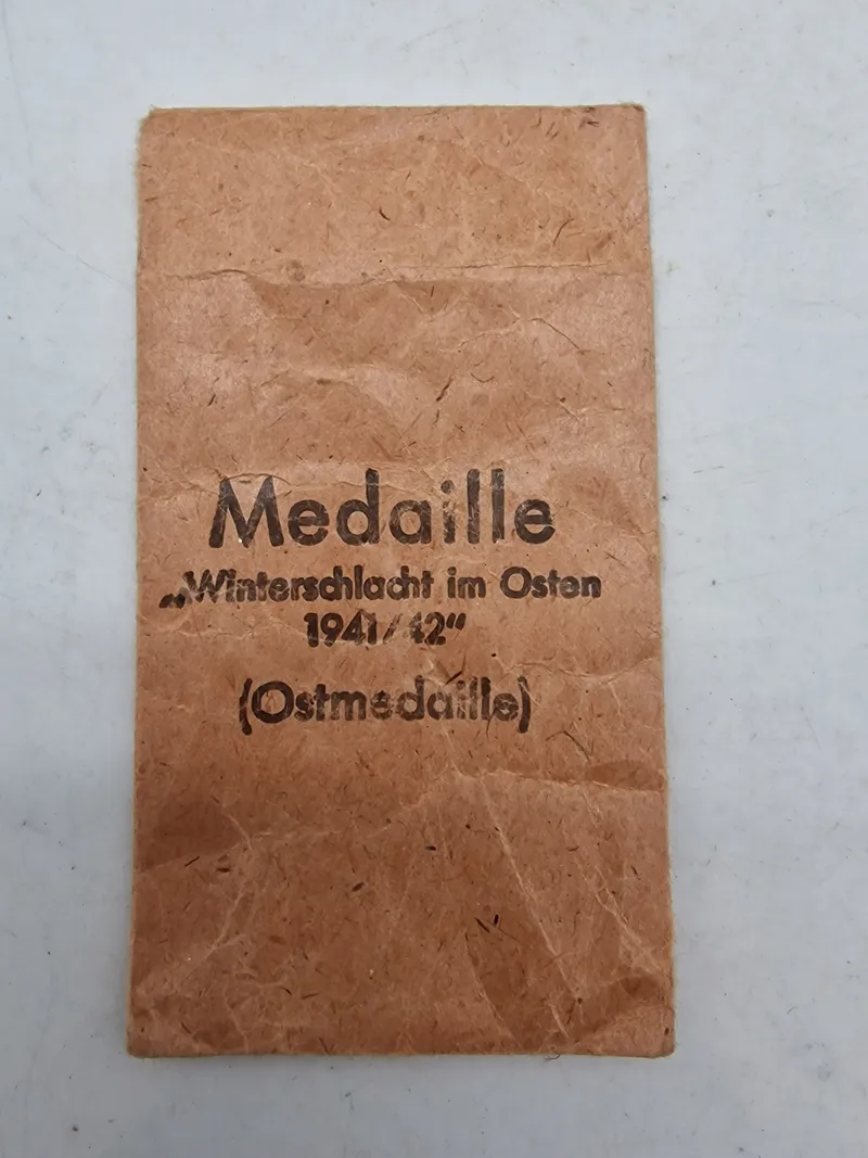 Original Østfront medalje pose
