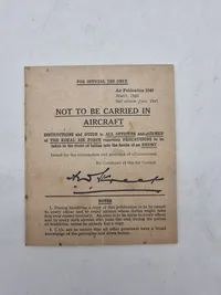Fortroligt Royal Airforce folder WW2
