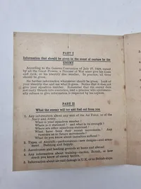 Fortroligt Royal Airforce folder WW2