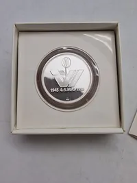 Original sølv mindemønt 1945-1995, 31 gram sølv