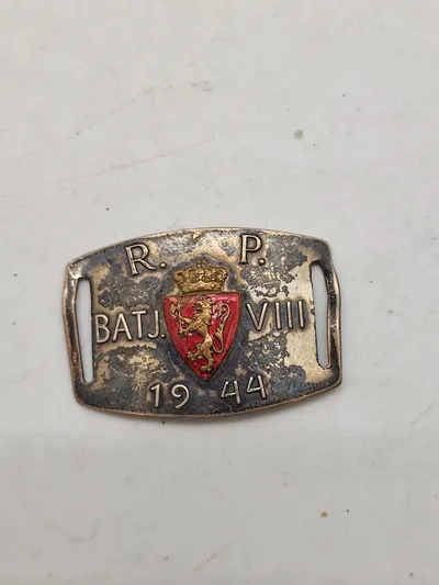 Norsk ID brik fra WW2 Engelsk tjeneste, sølv