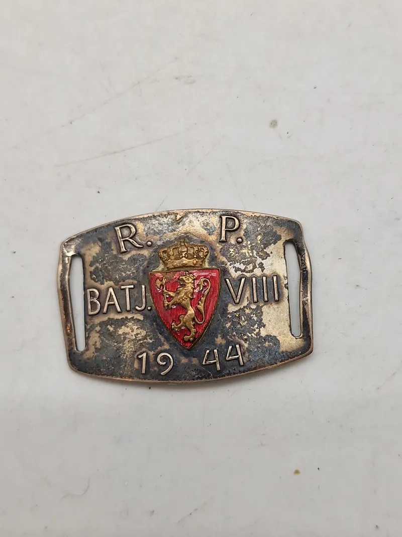 Norsk ID brik fra WW2 Engelsk tjeneste, sølv