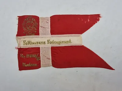 Originalt miniature flag - Feltherrens fodregiment