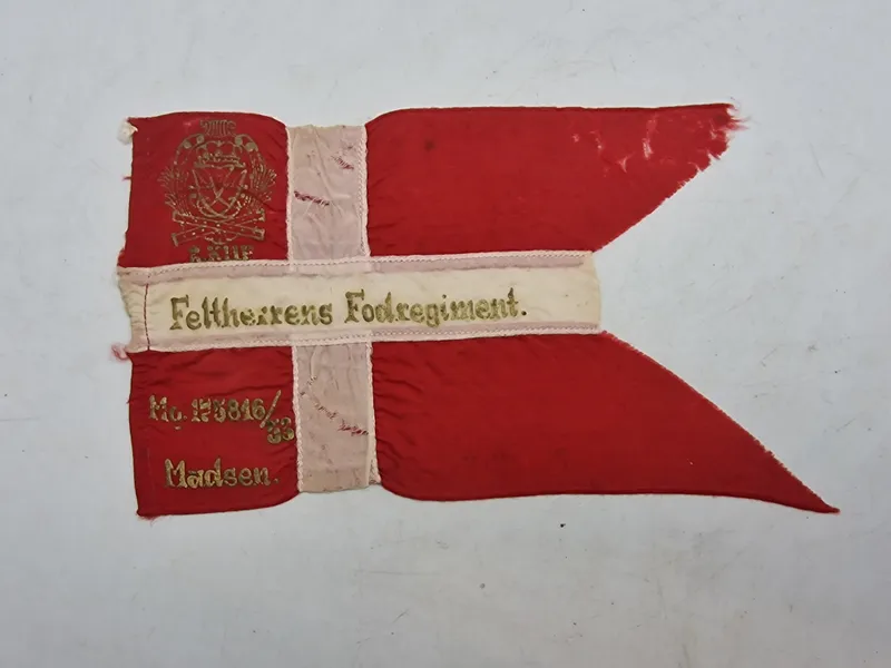 Originalt miniature flag - Feltherrens fodregiment