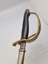 Original fransk 1800 tals officers sabel - klinge repareret