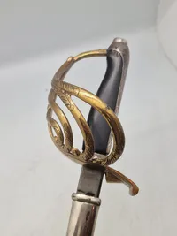 Original fransk 1800 tals officers sabel - klinge repareret