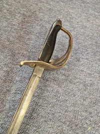 Original fransk 1800 tals officers sabel - klinge repareret