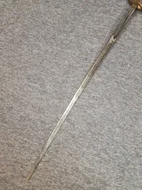 Original fransk 1800 tals officers sabel - klinge repareret