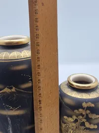 Originale japanske Satsumas vaser (Den store er repareret)
