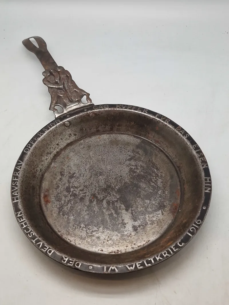 Original stor tysk ww1 pande (Gold Für Eisen)