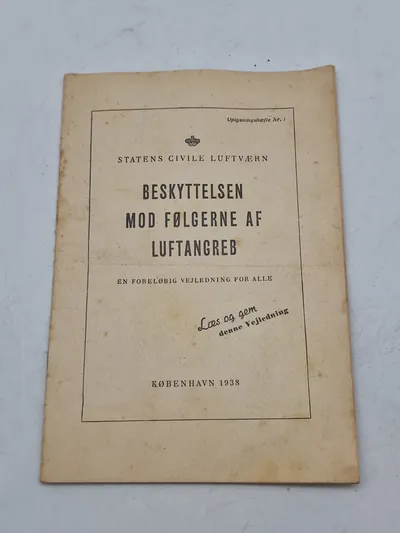 Original dansk ww2 pjece